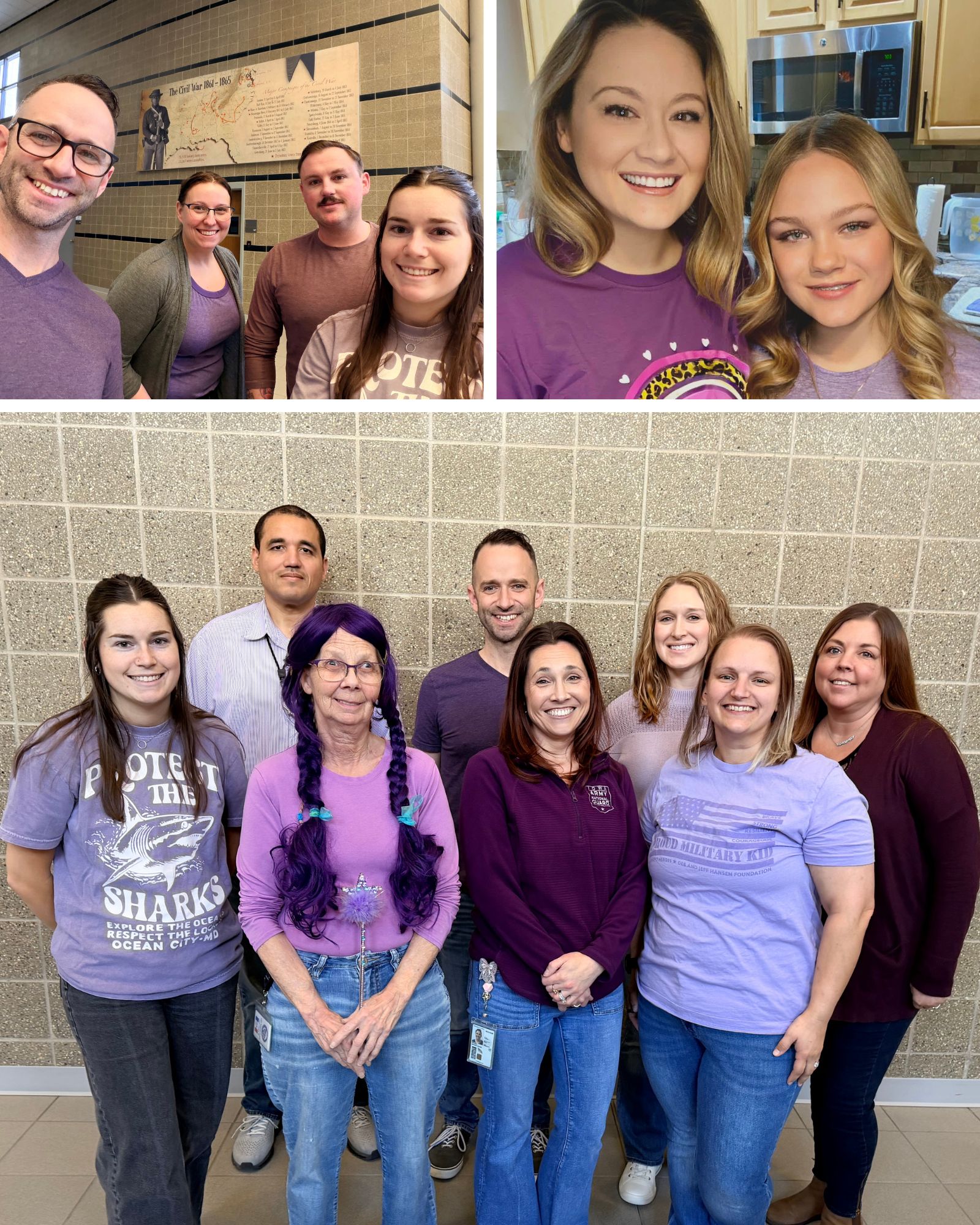 Purple Up! Day classroom kit outreach across Iowa